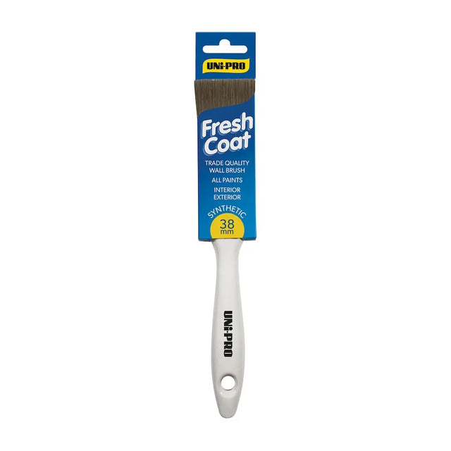 Paint brush with 'Fresh Coat' packaging on a white background