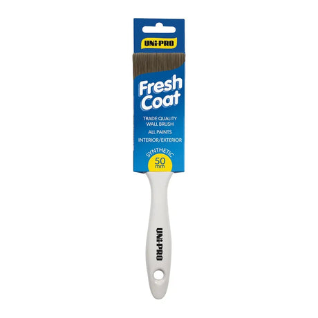Paint brush with 'Fresh Coat' packaging on a white background