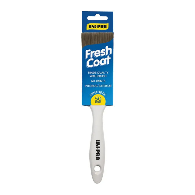 Paint brush with 'Fresh Coat' packaging on a white background