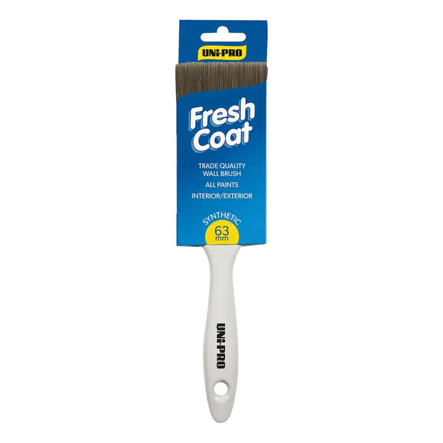 Paint brush with 'Fresh Coat' packaging on a white background