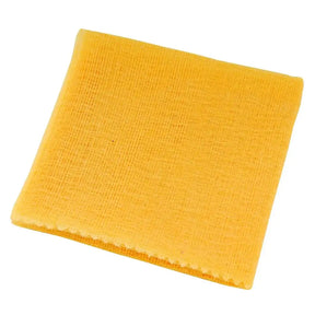 Yellow square cloth on a white background