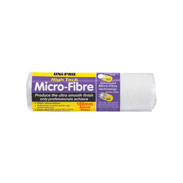 Micro-fibre roller with packaging on a white background