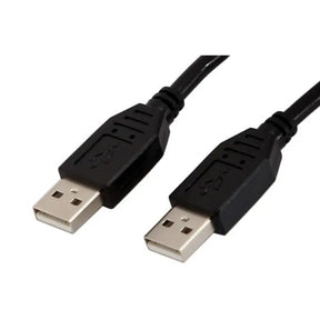 Two USB connectors on a white background