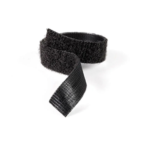 Black woven belt on a white background