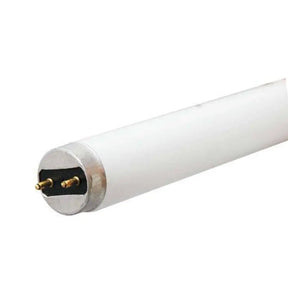 T8 fluorescent tube light on a white background