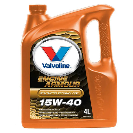 Valvoline Engine Armour oil container on a white background