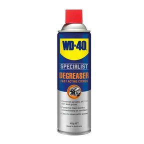 WD-40 Specialist Degreaser can on a white background