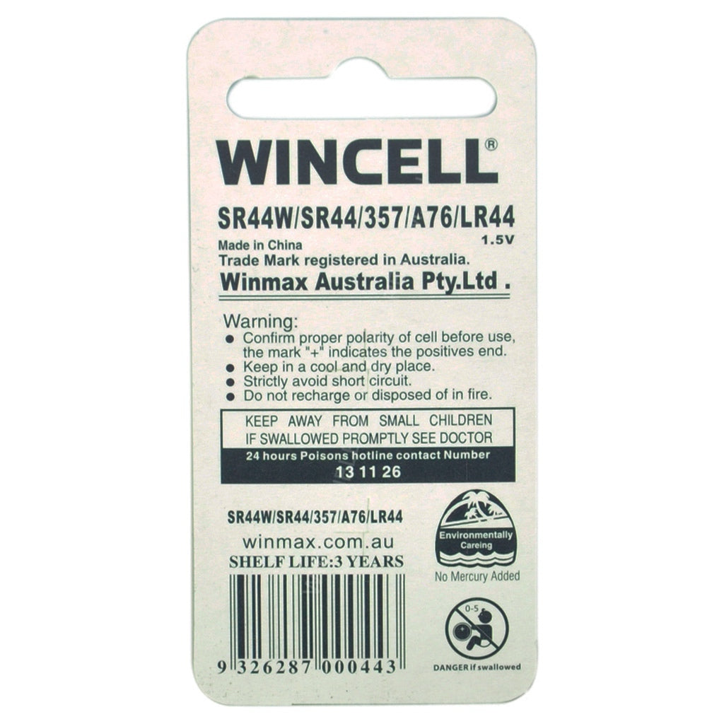 WINCELL Long Life Alkaline Cell Battery 1.5V W-AG13