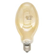 Vintage-style light bulb on a white background