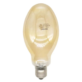 Vintage-style light bulb on a white background