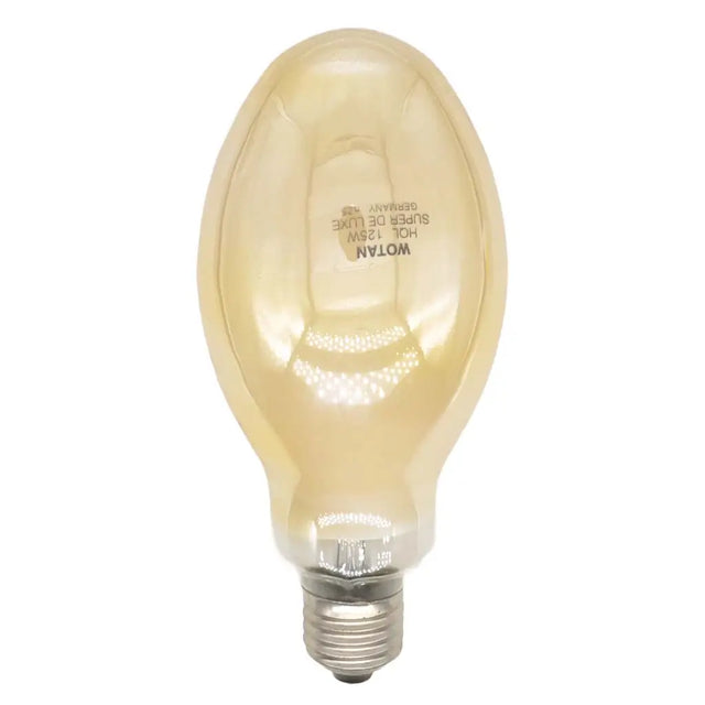 Vintage-style light bulb on a white background