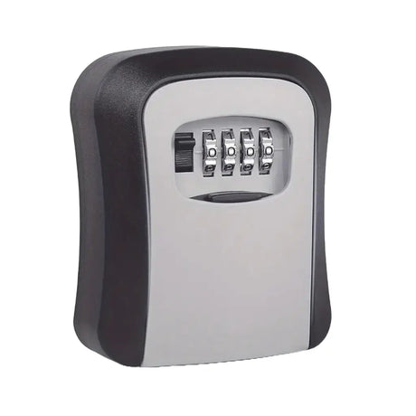 Key safe with a combination lock on a white background