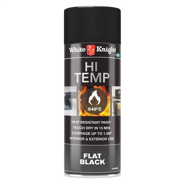 White Knight Hi Temp heat resistant paint can on a white background