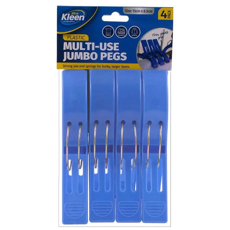 Pack of Multi-Use Jumbo Pegs with blue packaging and visible brand name.