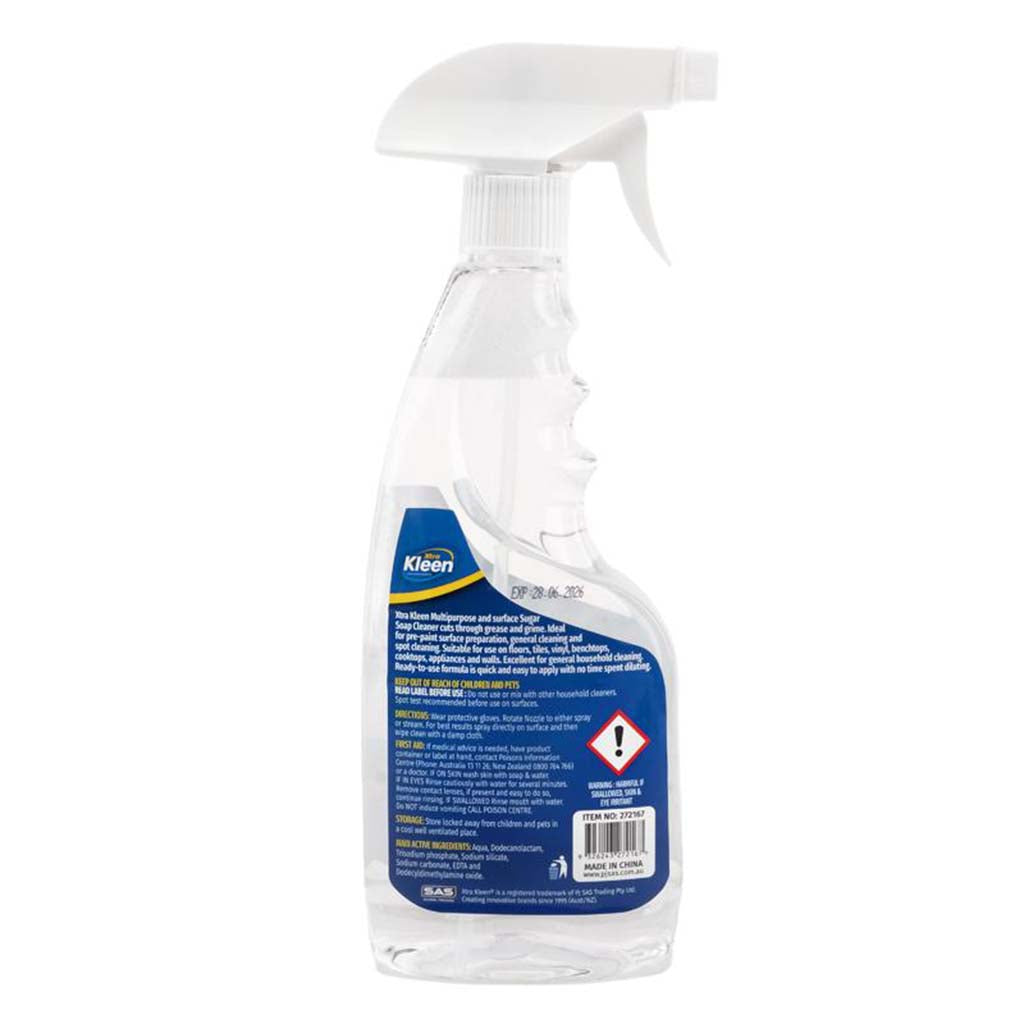 can be used on any surface, designed to cut through grease and grime