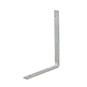 Metal shelf bracket on a white background