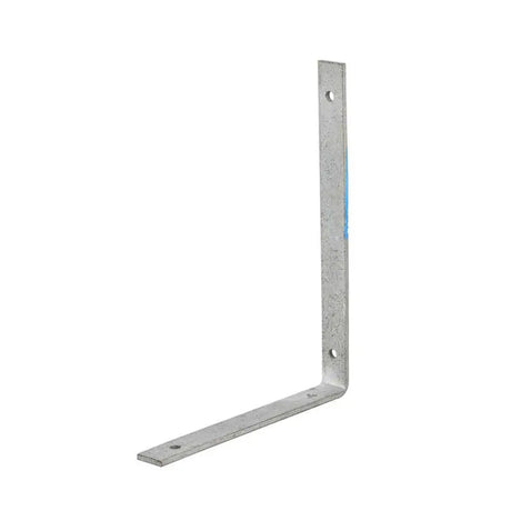 Metal shelf bracket on a white background