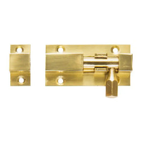 Zenith Barrel Bolt Polished Brass 50mm HBP1050