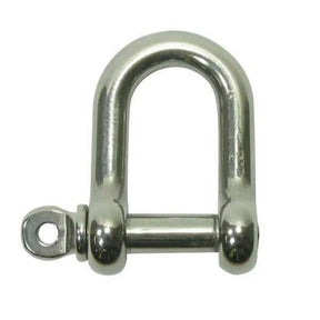 Metal shackle on a white background