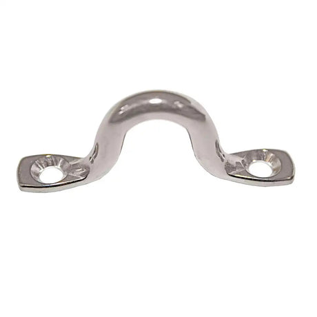 Metallic handle on a white background