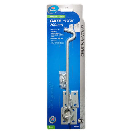 Zinc Gate Hook packaging on a white background