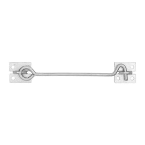 Metal door latch on a white background