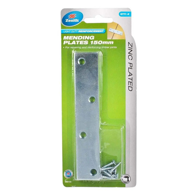 Packaged mending plates with visible brand logo on a white background
