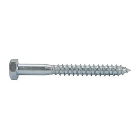 Zenith M6 X 100mm Coach Screw Zinc Plated