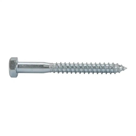Zenith M6 X 100mm Coach Screw Zinc Plated