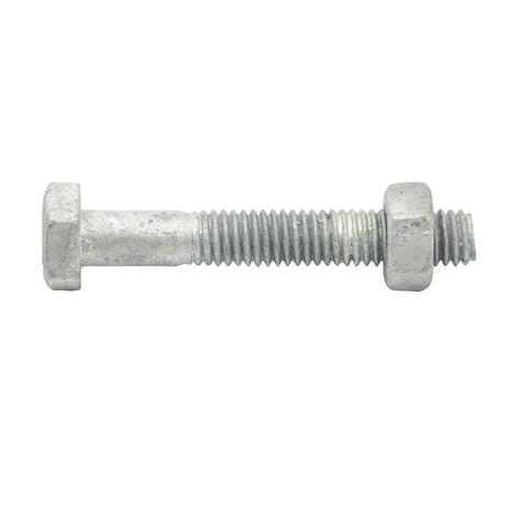 Zenith M6x40mm Hex Head Bolt & Nut Galvanised