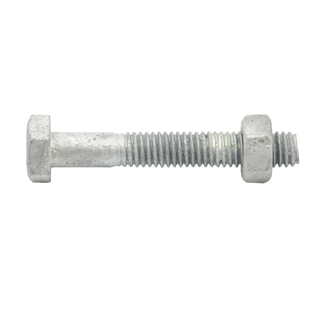 Zenith M6x40mm Hex Head Bolt & Nut Galvanised