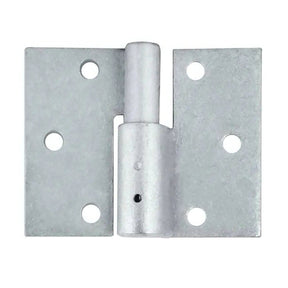 Metal hinge on a white background