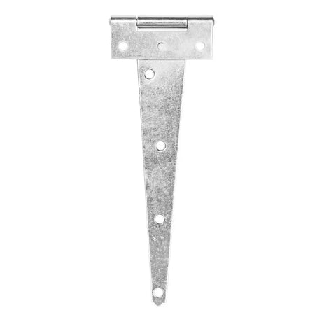 Metal T-hinge on a white background