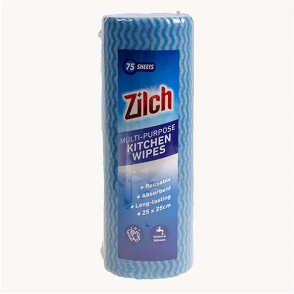 Zilch Multi Purpose Kitchen Wipes 75 Sheets 20218
