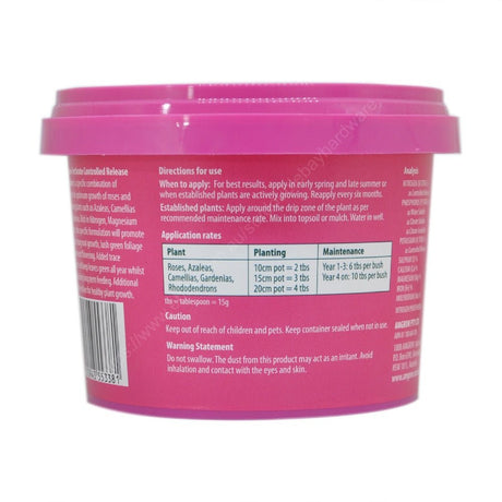 Amgrow Ferticote Rose, Gardenia, Azalea&Camellia Fertiliser 500g 55338