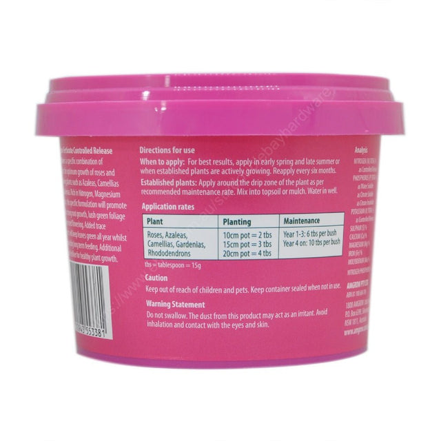 Amgrow Ferticote Rose, Gardenia, Azalea&Camellia Fertiliser 500g 55338