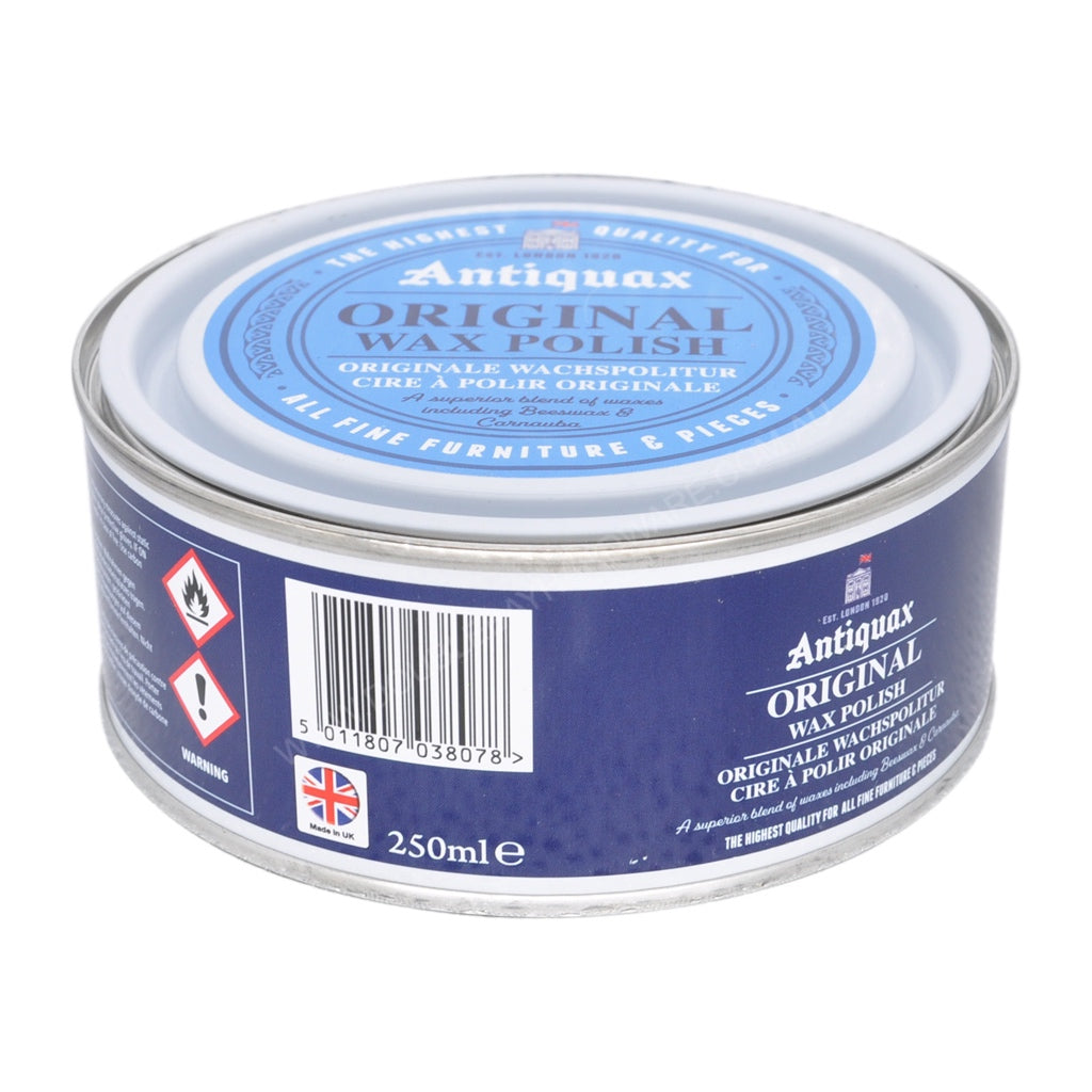 Antiquax Original Wax Polish is a superlative wax polish blended from the finest beeswax and carnauba wax for use on all fine natural woods and antique.