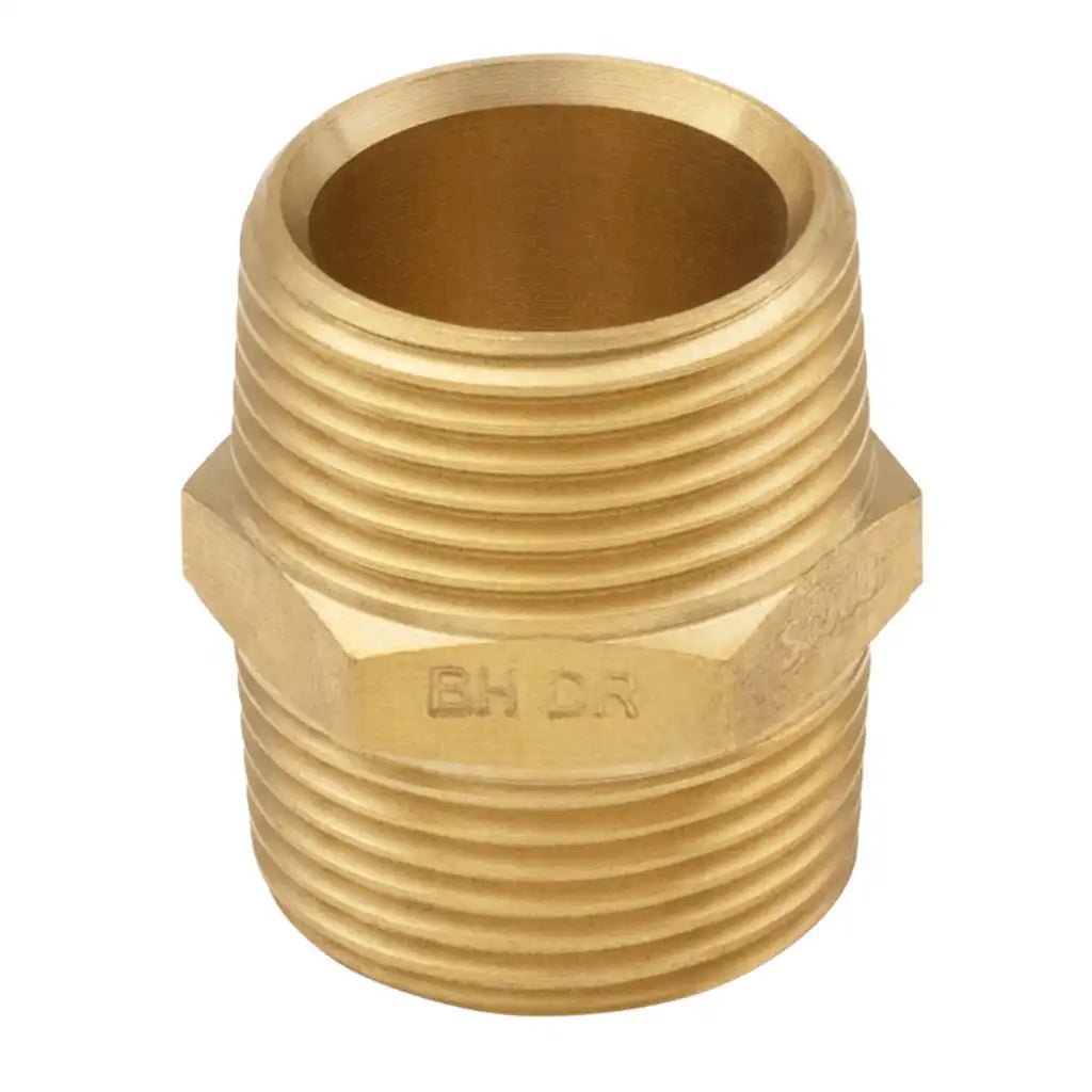 Brasshards Nipple Hex Brass 25mm 5NP025F