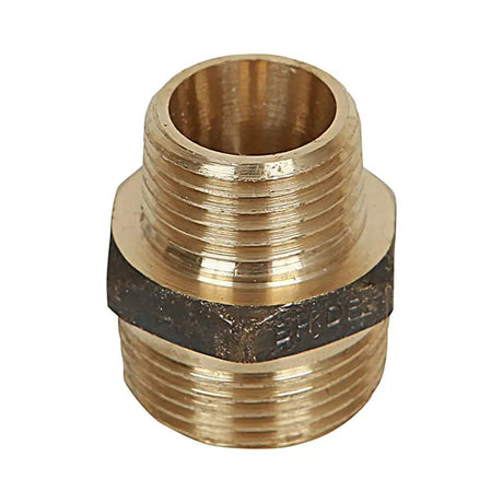 Brasshards Reducing Hex Nipple Brass 25mm x 20mm 5NP125F