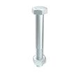 Bremick Hex Head Bolt And Nut Zinc Plated ¼" X 2½"