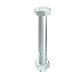 Bremick Hex Head Bolt And Nut Zinc Plated ¼" X 2½"