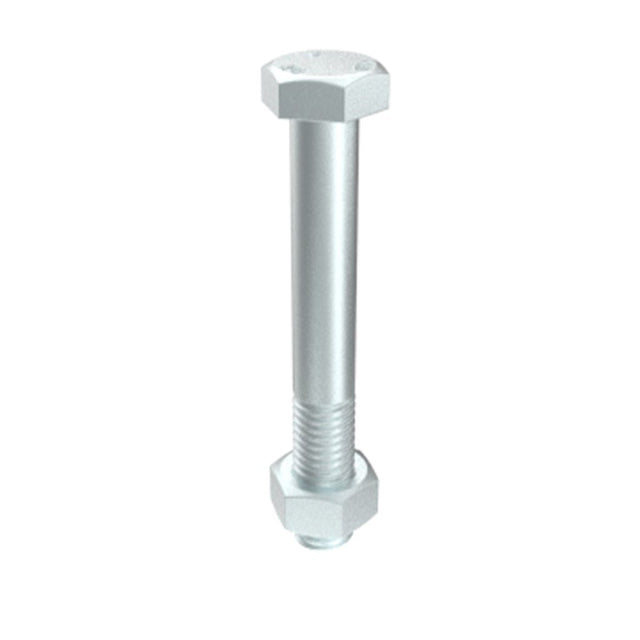 Bremick Hex Head Bolt And Nut Zinc Plated ¼" X 2½"