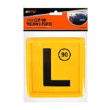 BTC Clip - On NSW Yellow L Plates 2Pcs AUT - 152