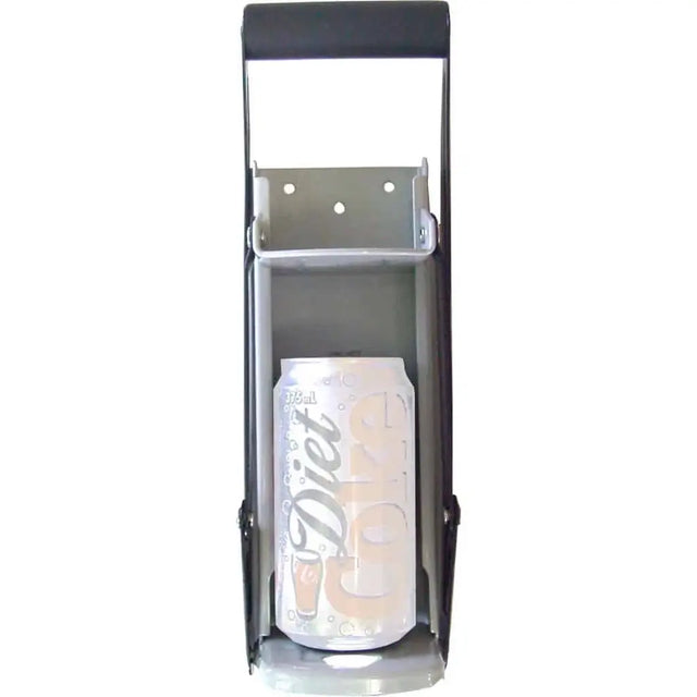 Can carrier with a can of Diet Coke on a white background