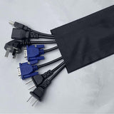 Cable Cover For Carpet or Hard Surface 0.1X1m Black