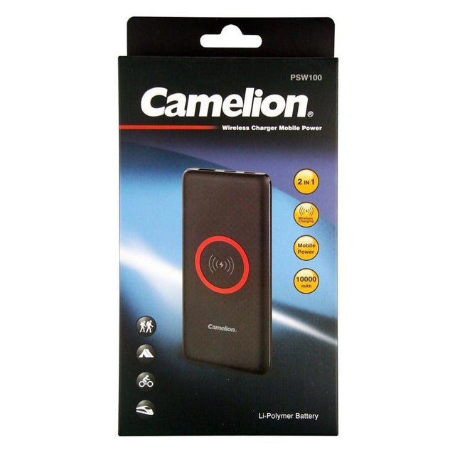 Camelion Power Bank 10000mAh Qi Wireless Charger PSW100 - HCB