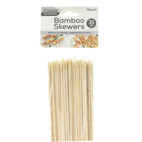 Cassia Bamboo Skewers 30cm 100pcs KT - 236