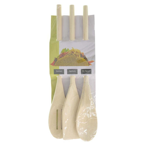 Cassia Wooden Spoon Set 25cm KT - 630