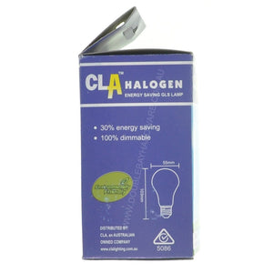 CLA GLS Coloured Halogen Light Bulb E27 240V 28W Blue