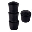 Cold Steel Chair Tips Rubber Black Round 6mm 4Pc 35000